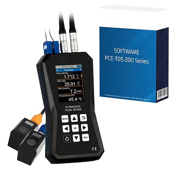 Clamp-on Ultrasonic Flow Meter incl. software